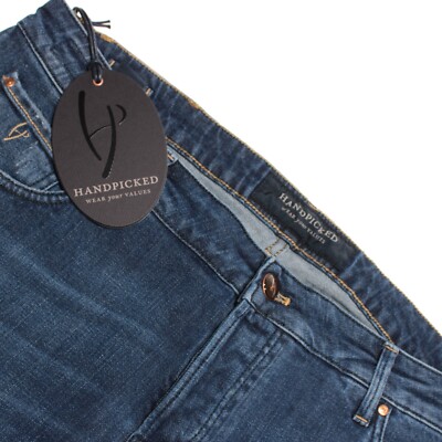 Handpicked NWT Orvieto Denim Jeans Size 40 US In Blue Cotton Blend