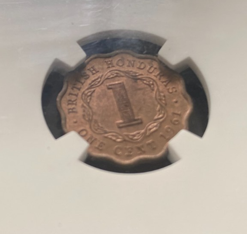 BRITISH HONDURAS, 1961, 1 Cent, NGC MS 65 RB - Picture 8 of 8