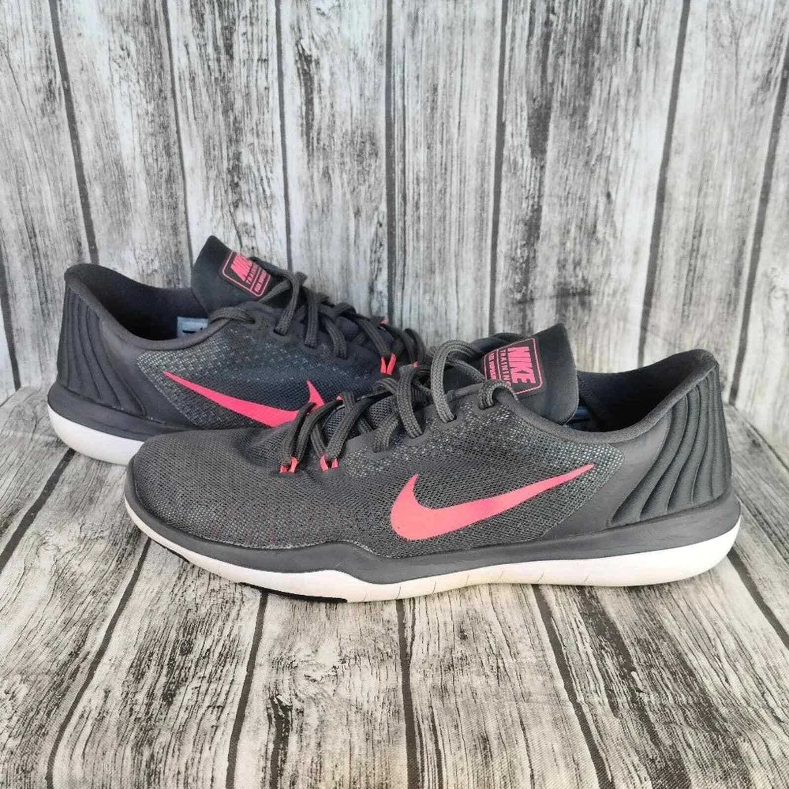 Women's Size 11 Nike Flex Supreme TR 5 'Dark Grey' Running Shoes 852467 003