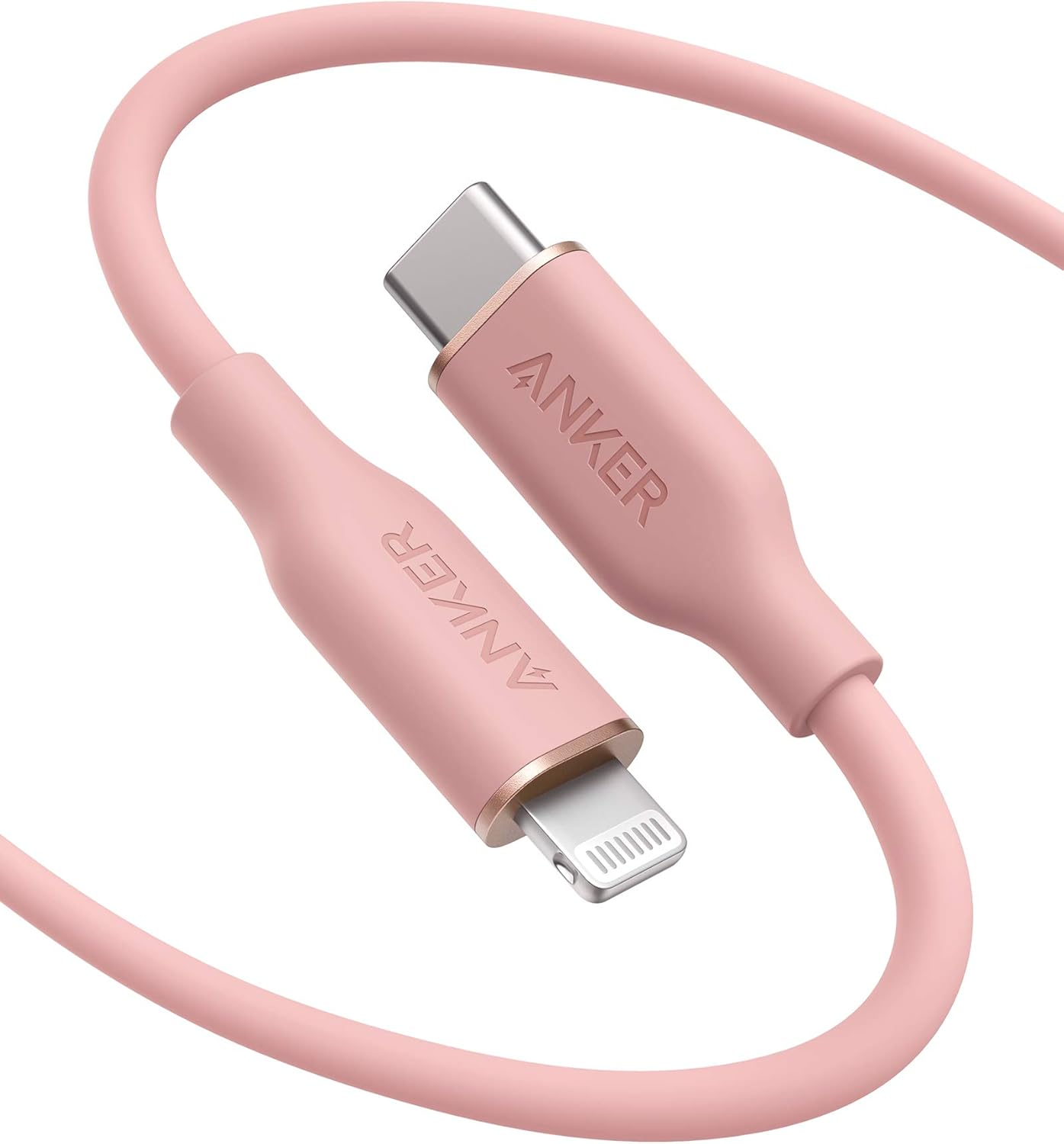 USB-C to Lightning Cable, 641 Cable (Coral Pink, 6Ft), Mfi Certified, Powerli...-image