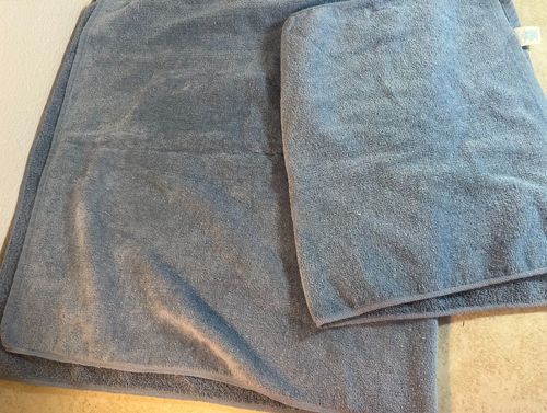 3 pc Vintage Springmaid Country Geese Applique Blue Bath Hand Towel Washcloth - 第 8/13 張圖片