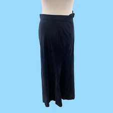 Vintage 1970's Maxi Blue Velvet Skirt Size 8