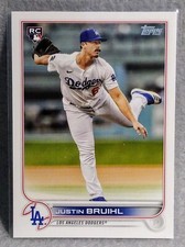 JUSTIN BRUIHL, RC 2022 TOPPS SERIES 2 ROOKIE #658, LOS ANGELES DODGERS