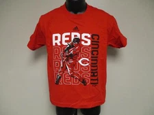 NEW Cincinnati Reds Adidas Youth Sizes M(10/12)-L(14/16)-XL(18) Red Shirt