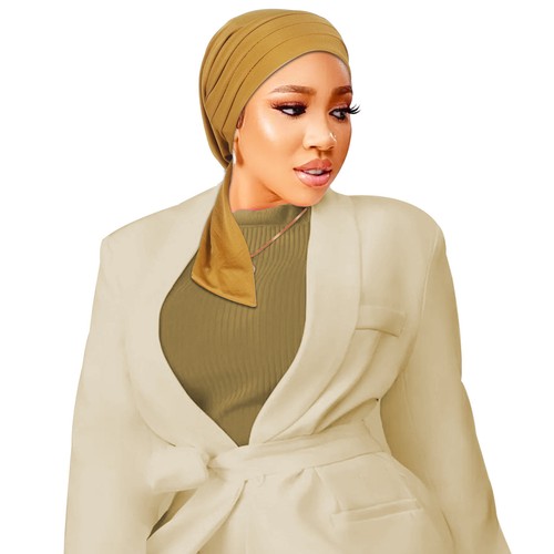 Indian Beanie Women Muslim Head Cover Wrap Caps Islamic Cancer Chemo Headwear - Picture 24 of 31