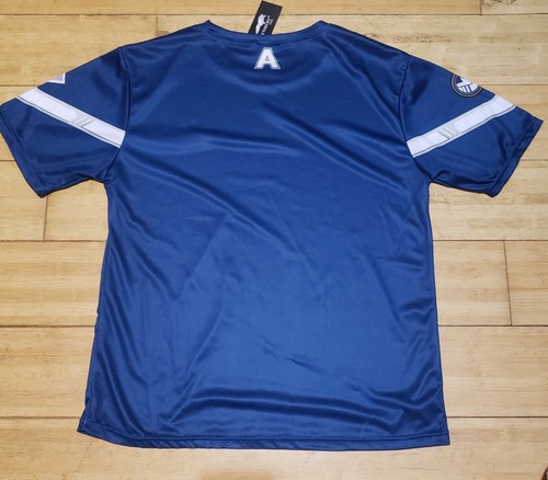 Rogers T-Shirt Maglietta Top XLlarge Poliestere Girocollo Grafica Manica Corta Blu Cap - Foto 2 di 6