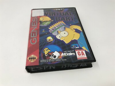 lot 3 replacement box Sega Genesis Captain America Virtual Bart Real Monsters