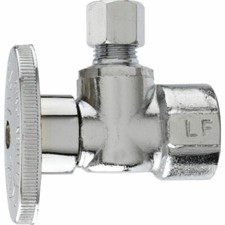  1 -Do it Best 1/2" FIP x 1/4" Chrome-Plated Brass Quarter Turn Angle Valve
