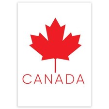 Gift Sticker : Canada Maple Leaf Canadian Expat Country Flag