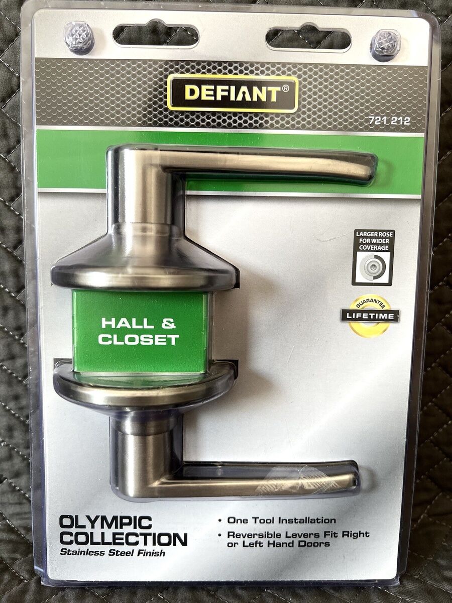 Olympic Stainless Steel Hall/Closet Door Lever