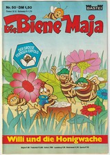 ✪ DIE BIENE MAJA #50 Willi und die Honigwache, Bastei 1977 COMICHEFT TOP Z1