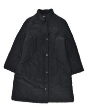 Perte By Krizia Womens Padded Coat Uk 12 Medium Black Polyester Rq01