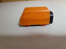 Brio wooden Railway Vintage Replacement Orange shuttle Train Car      de