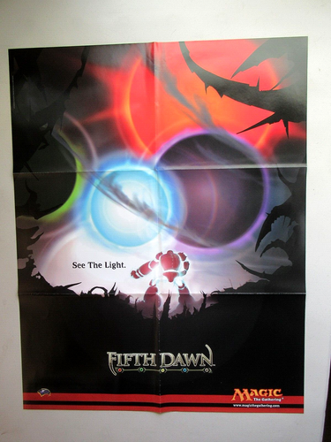 Magic the Gathering Fifth Dawn See The Light Promotional Poster 2004 WOTC - Picture 2 of 5