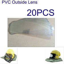 20 PCS PVC Outside Lens for Sandblast Helmet Safety Shields US (Accessory Only)
