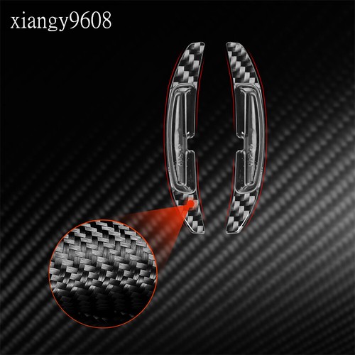 ABS/Carbon Fiber Steering Wheel Shifter Paddle Extension For Porsche Macan 2022+ - Foto 10 di 14