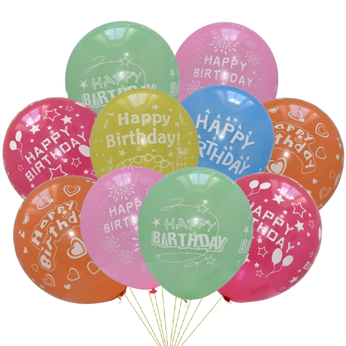 Latex PRINTED Ballons Air Helium Happy Birthday Jungle themeParty Ballon  Baloons