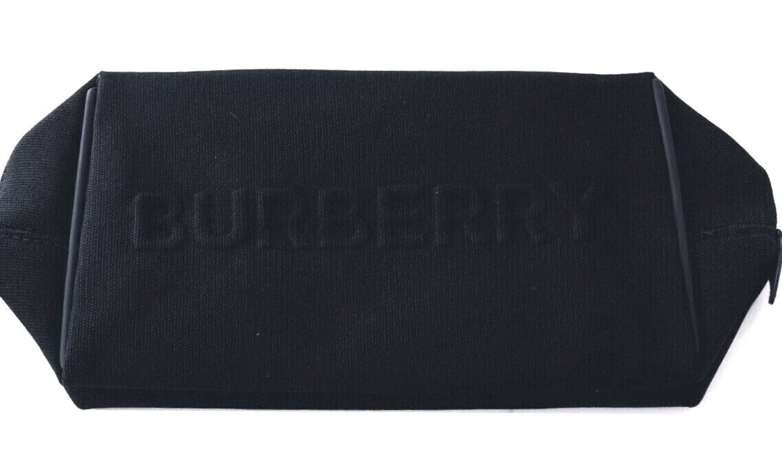 BURBERRY Embossed Logo Bag Makeup Toiletry Case COSMETIC POUCH