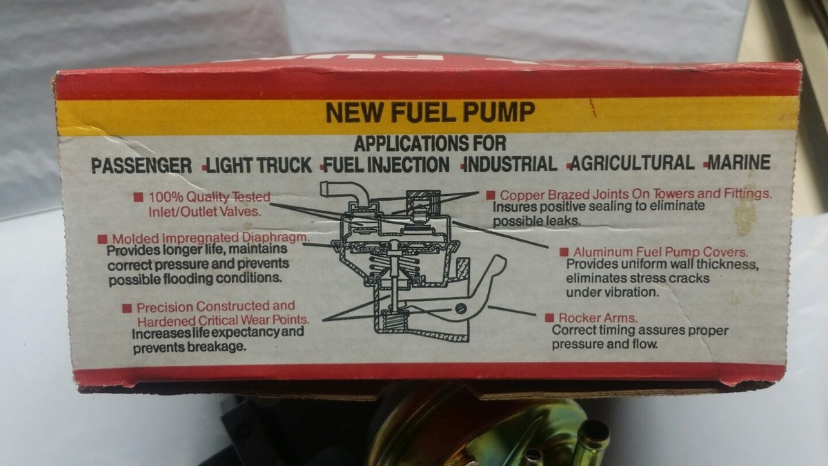 BWD Blackstone 41487 new mechanical Fuel Pump NORS Toyota 1968