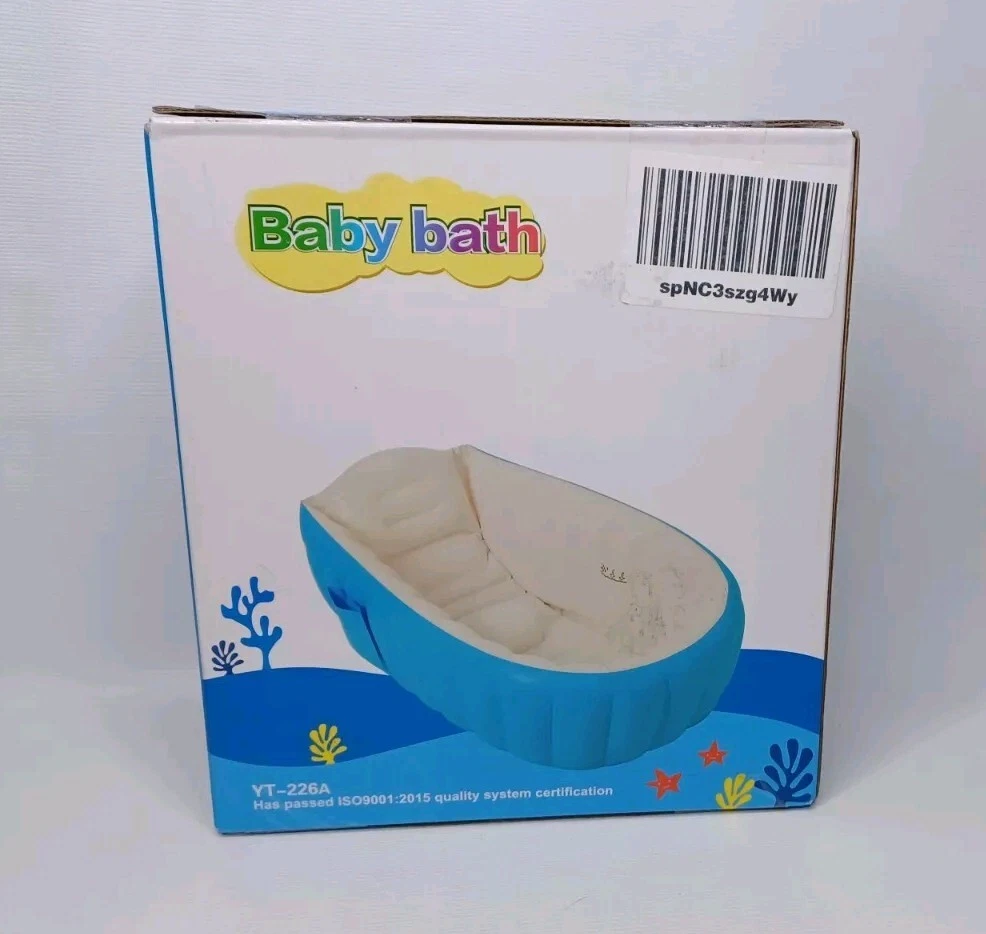 Inflatable Baby Bath Tub Portable Travel Bathtub BLUE Vinyl
Opens in a new window or tab