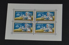 Richard Dick Gordon - Apollo 12 Astronaut Signed Sieger Stamp Block Autograph