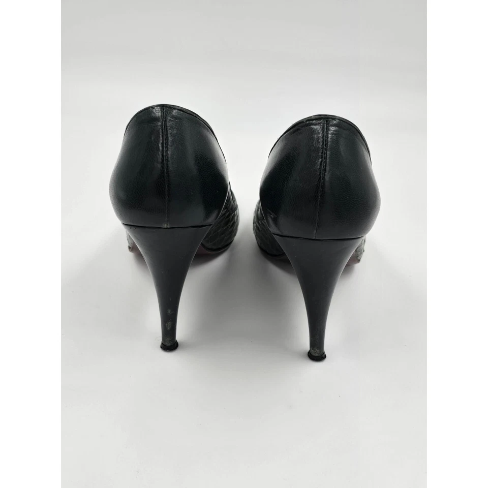 Salón Nordstrom por Chantal Tacones Piel de Serpiente Abierto Hecho Italia Eur Talla 38N EE. UU. 7 Foto 4 de 4