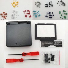 Gray Graphite Shell Case for GBA SP Gameboy Advance SP--Colors Buttons Optional