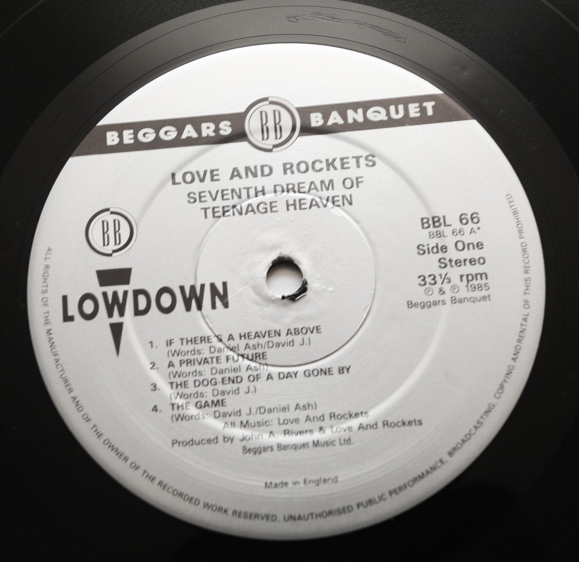 LOVE AND ROCKETS Seventh dream of teenage heaven UK Beggars