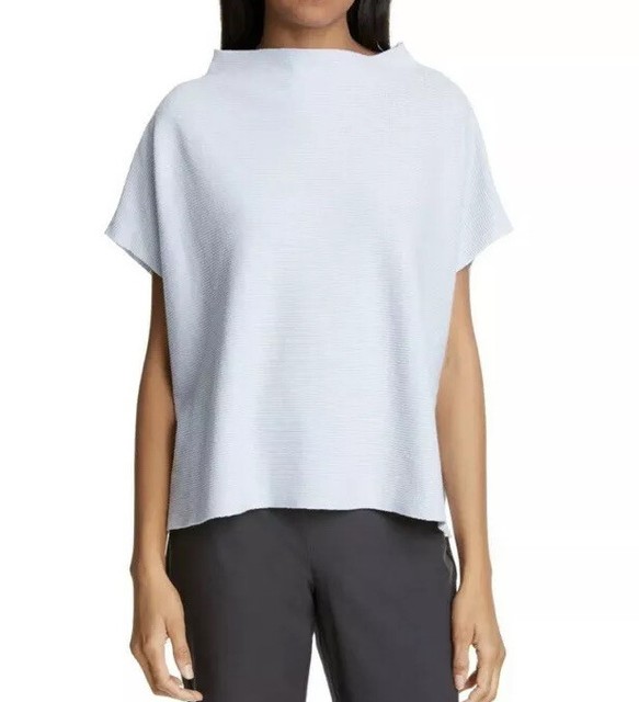 eileen fisher funnel neck top