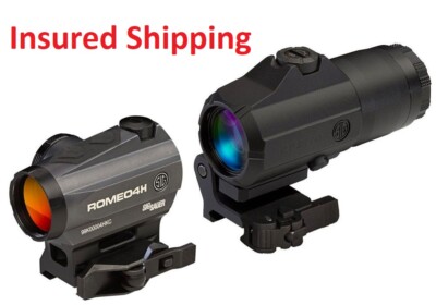  Sig Sauer SORJ43111 Romeo4/Juliet4 Combo 1x/4x 20mm/24mm 2 MOA Red Dot Reticle 