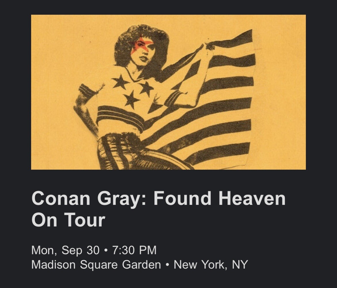 Conan Gray Found Heaven Tour Confetti | eBay