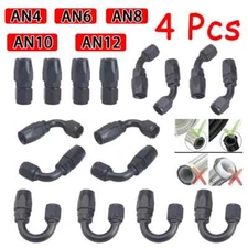 4PcsUniversal 45° 90° 120° 180° Oil Fuel Swivel Hose End Fitting End Adaptor Kit