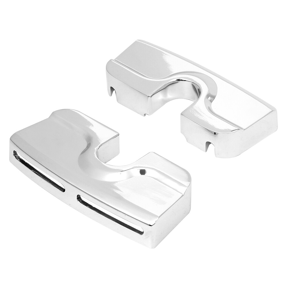 2x Chrome Spark Plug Head Bolt Covers For Harley Dyna Electra Glide