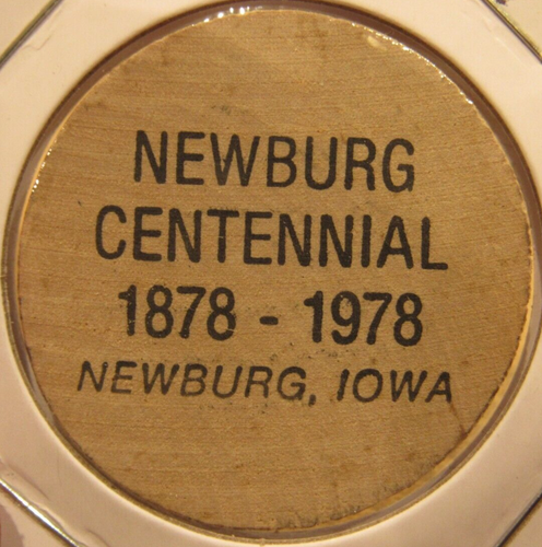 1978 Newburg, IA Centennial Wooden Nickel - Token Iowa - 第 1/2 張圖片