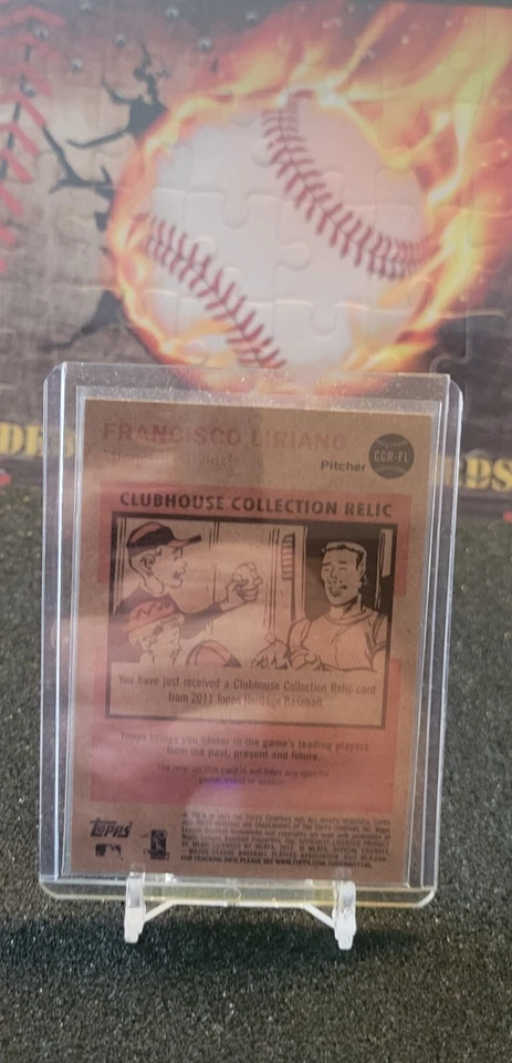 2011 Topps Heritage Francisco Liriano CCR-FL Game-Used Memorabilia Card - Image 2 of 2