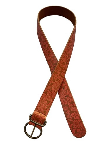 Lucky Brand Brown Leather Womens Belt Solid Brass Buckle  display picture 3
