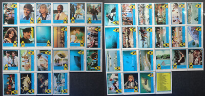 1983 Topps Jaws Shark 3-D Movie Trading Card Complete Set of 44 Cards