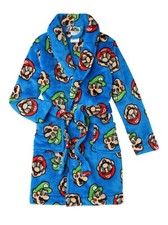 Super Mario Bathrobe Bath Robe Pajama Boy Size 6 8