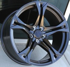 20x10 20x11 Matt Black Wheels 5x120 Fits Chevrolet Camaro Zl1 1le Brembo Brakes 20x10 20x11 Matt Black Wheels 5x120 Fits Chevrolet Camaro Zl1 1le Brembo Brakes