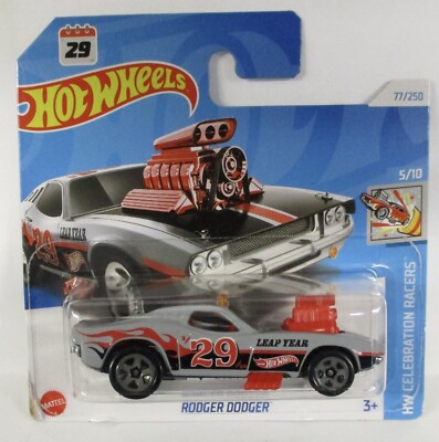 2024 HOT WHEELS SHORT CARD E CASE RODGER DODGER LEAP YEAR