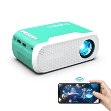 Mini Projector WiFi Home Theater Portable Projector, Phones Can Be Connected ...