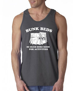 Details About 069 Bunk Beds Tank Top Step Movie Brothers Funny Quote Vintage Room Activities