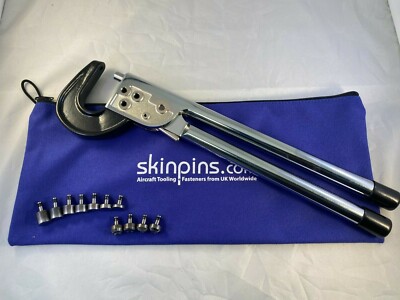 FLUGZEUG / LAND ROVER WERKZEUGE NEU 2'' HANDNIETENQUETSCHER SET & 11-TEILIGES SET STANZSTÜCKE