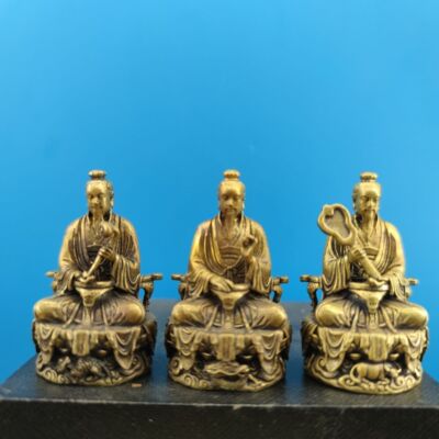 47Mm Sanqing Tianzun Brass Handmade Ethical Tianzun Yuanshi Tianzun Lingbao