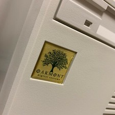 Custom Vintage 386 486 Computer Case Badge Domed Sticker Retro PC OAKMONT 1x1