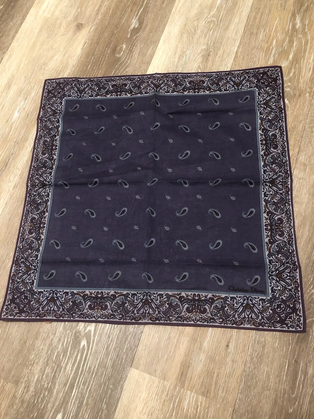 Mouchoir Dior monogramme violet