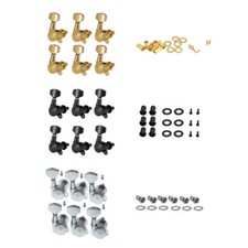 6R Inline Acoustic/Electric Guitar Tuning Pegs Locking Tuners Keys Machine Heads