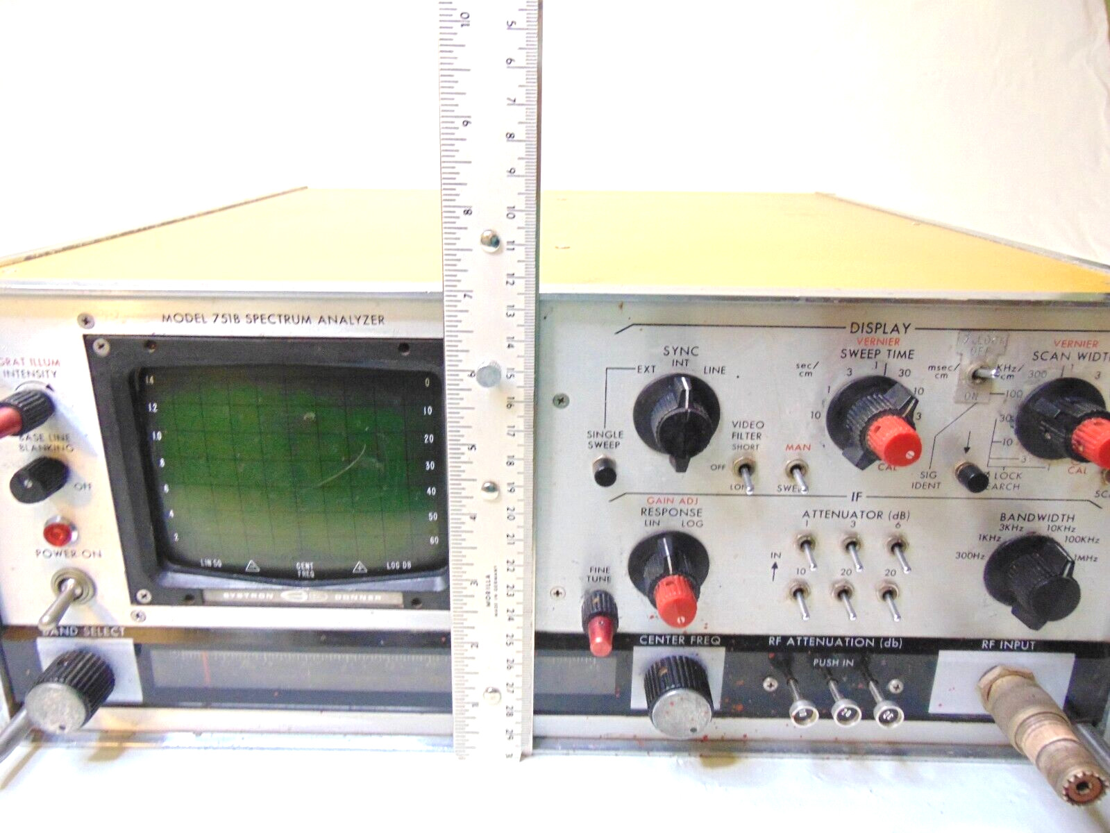 Systron Donner Microwave Division Spectrum Analyzer Model 751B 10 MHz to 6.5 GHz