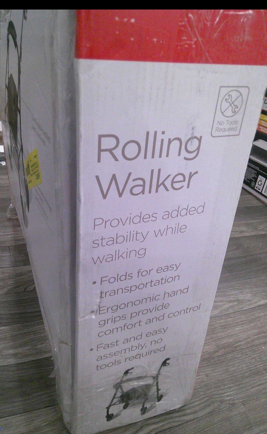 Equate Rolling Walker For Seniors, Rollator Walker with Seat and Wheels