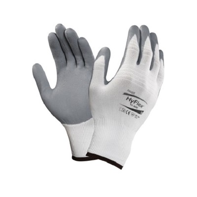 Ansell HyFlex Foam Nitrile Coated Palm Gloves 11 800 Size 9, 6 Pair